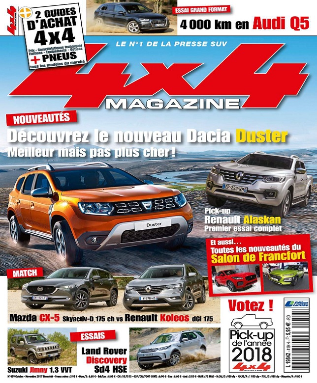 4×4 Magazine N°419 – Octobre-Novembre 2017