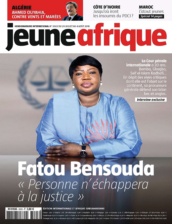 Jeune Afrique N°3003 Du 29 Juillet au 4 Août 2018