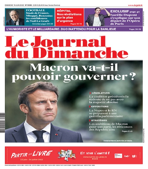 Le Journal Du Dimanche N°3936 Du 19 au 25 Juin 2022